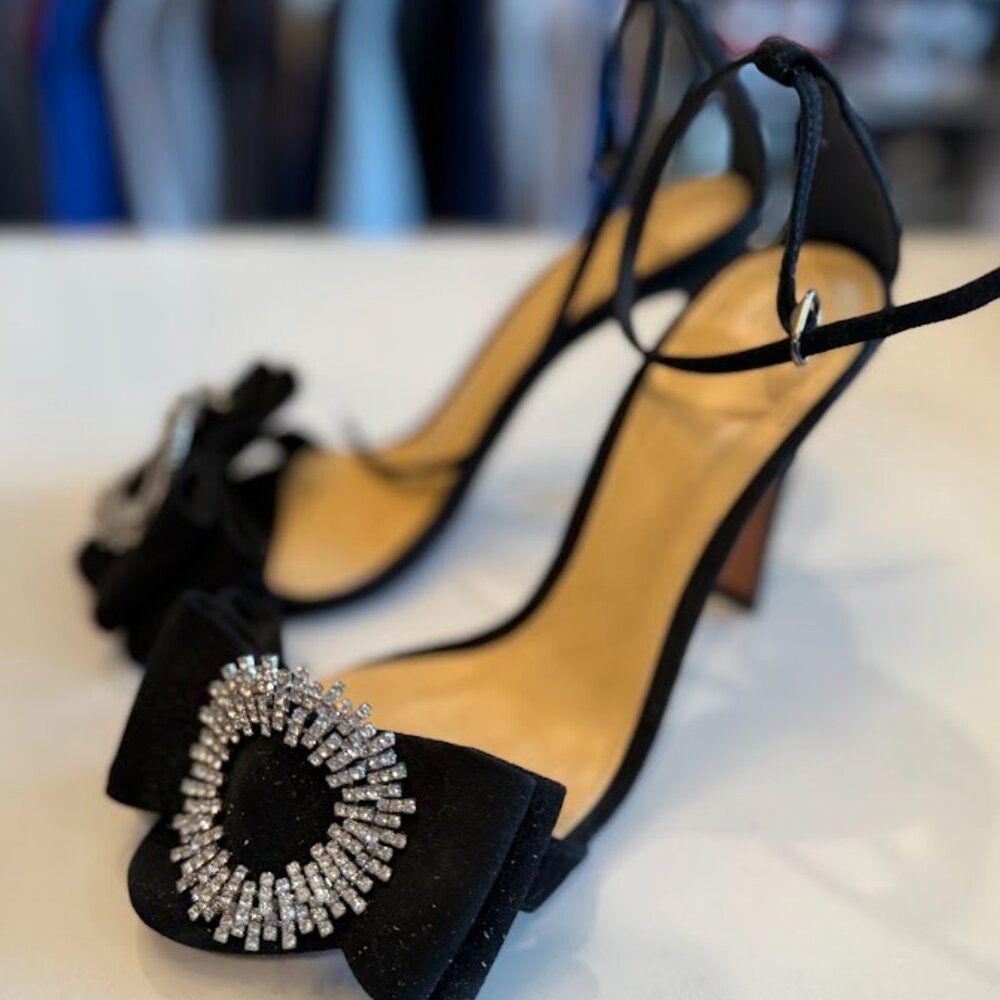 Alexandre Birman Suede Bow Accents Sandals Size 38 - Picture 2 of 5